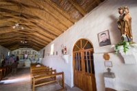 Besuch einer kleinen Kirche in einem kleinem Ort Namens Toconao. Das Dach ist mit Kaktusholz bedeckt.